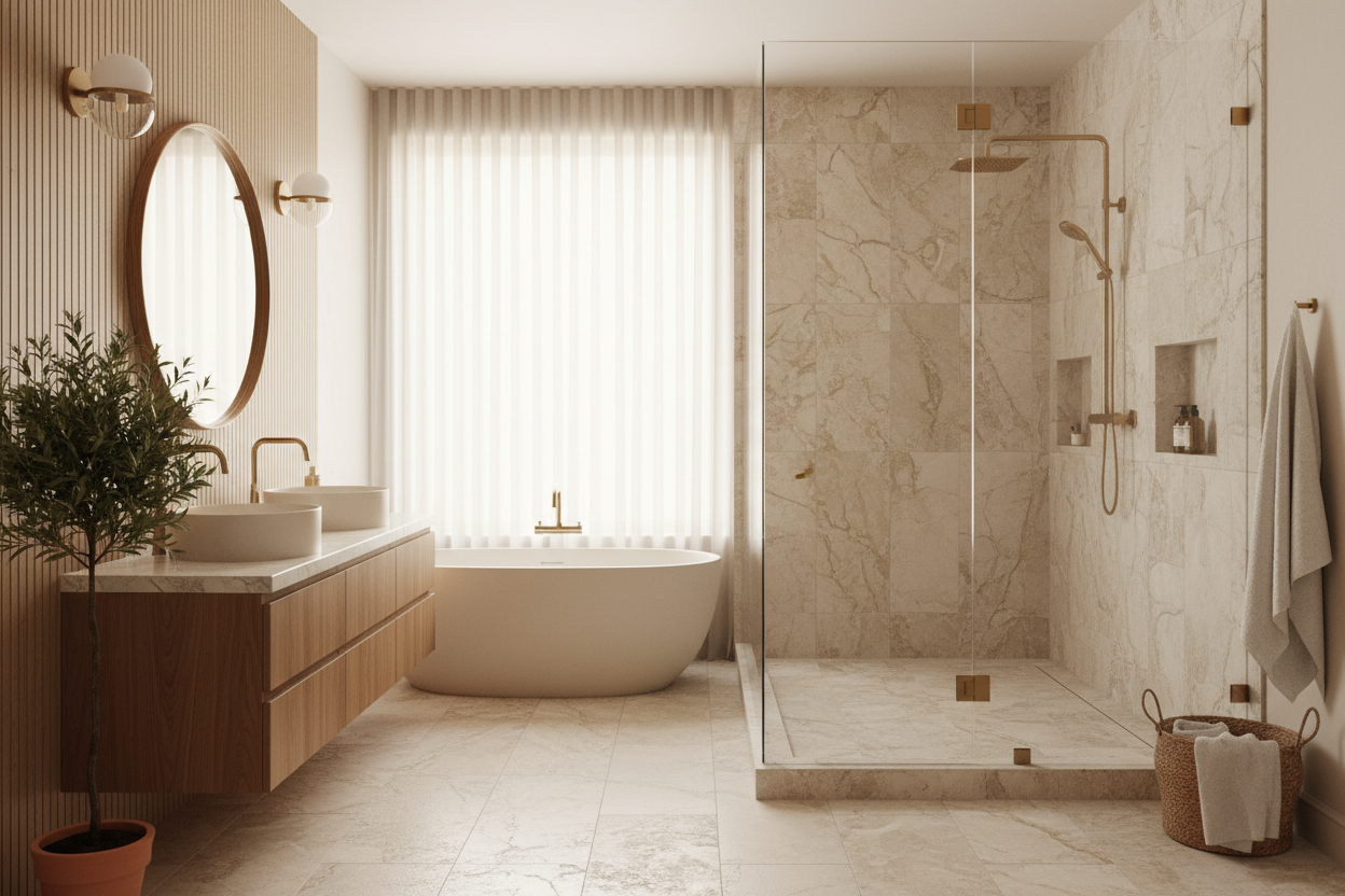 Nº171/Frameless Shower Doors are a Great Bathroom Addition