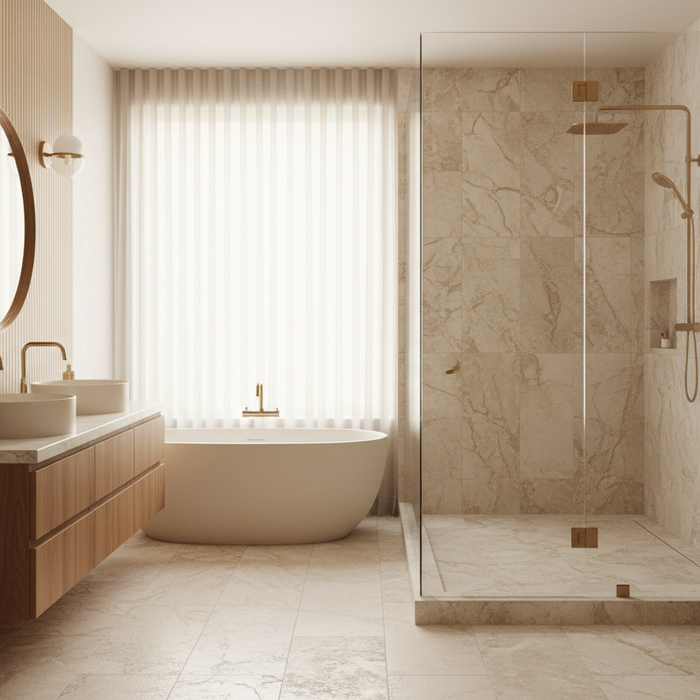 Nº171/Frameless Shower Doors are a Great Bathroom Addition