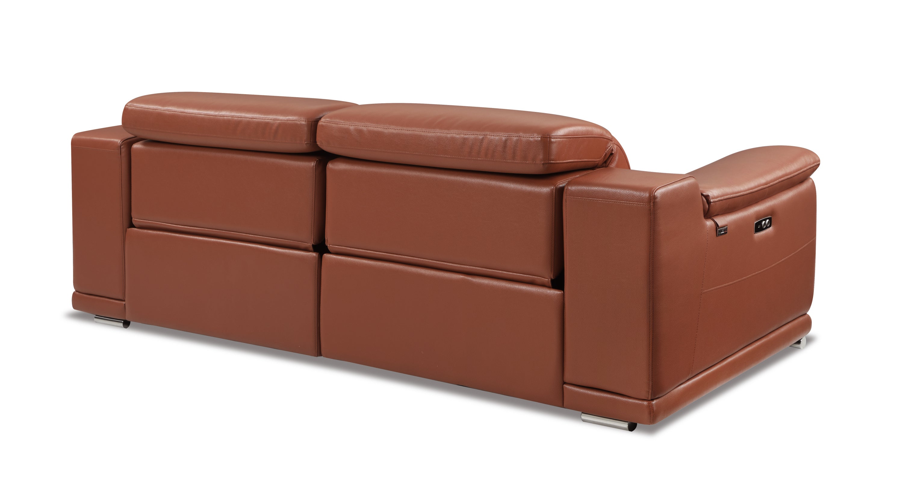 Genuine Italian Leather Power Reclining Sofa