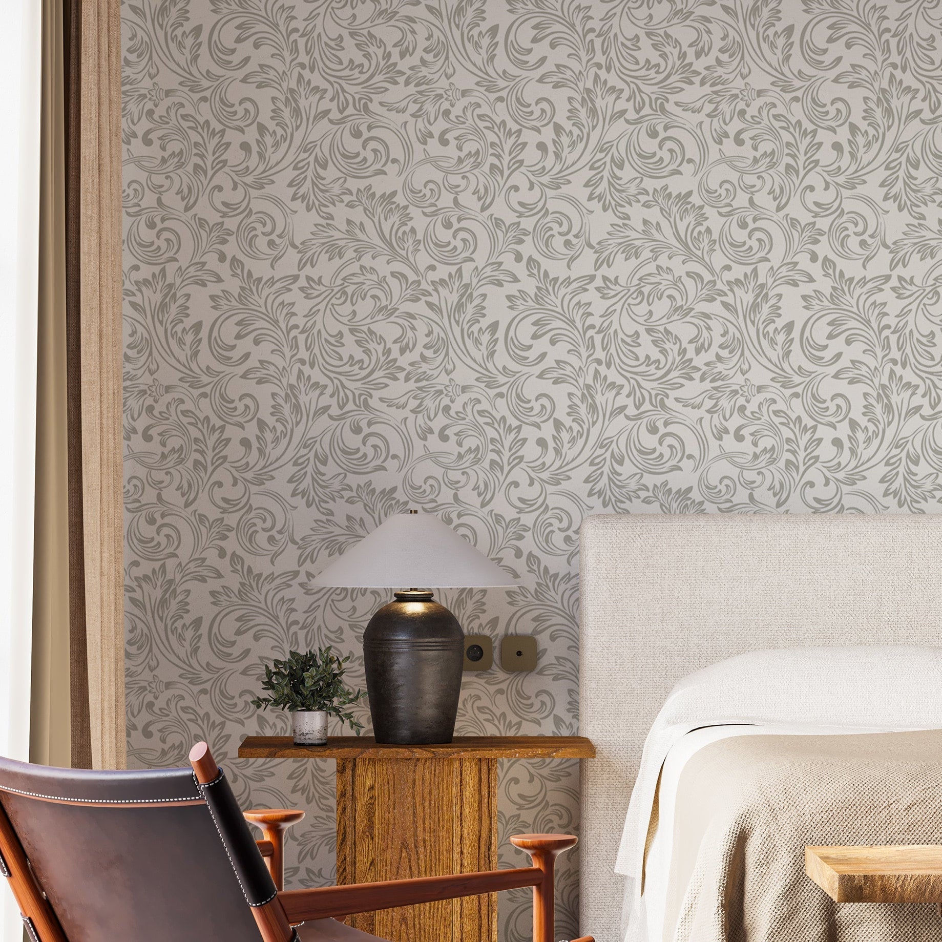 Modern/Damask