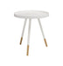 Innis Round Tray Side Table - White