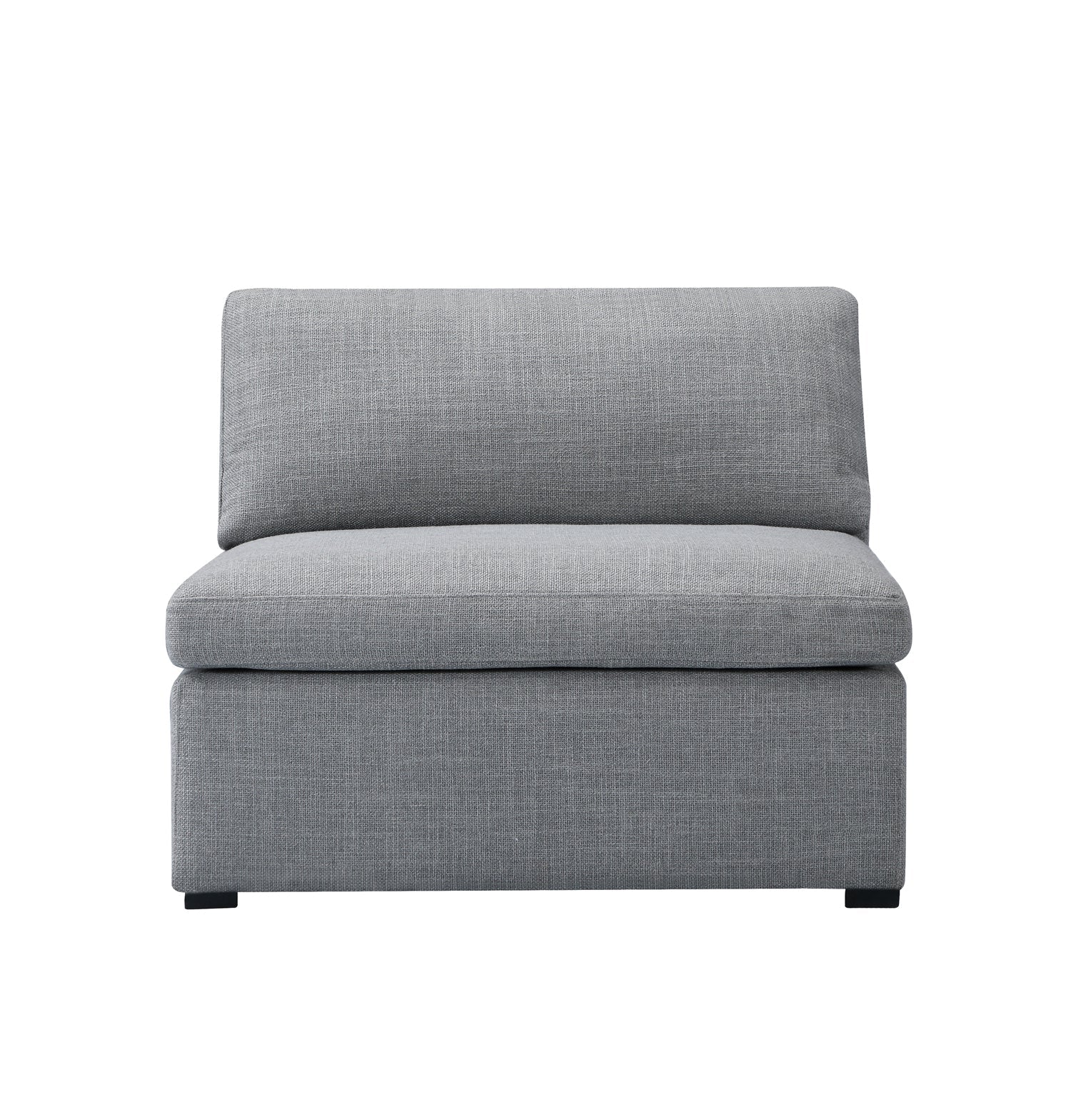 Inès Sofa - 1-Seater Single Module - Grey Fabric